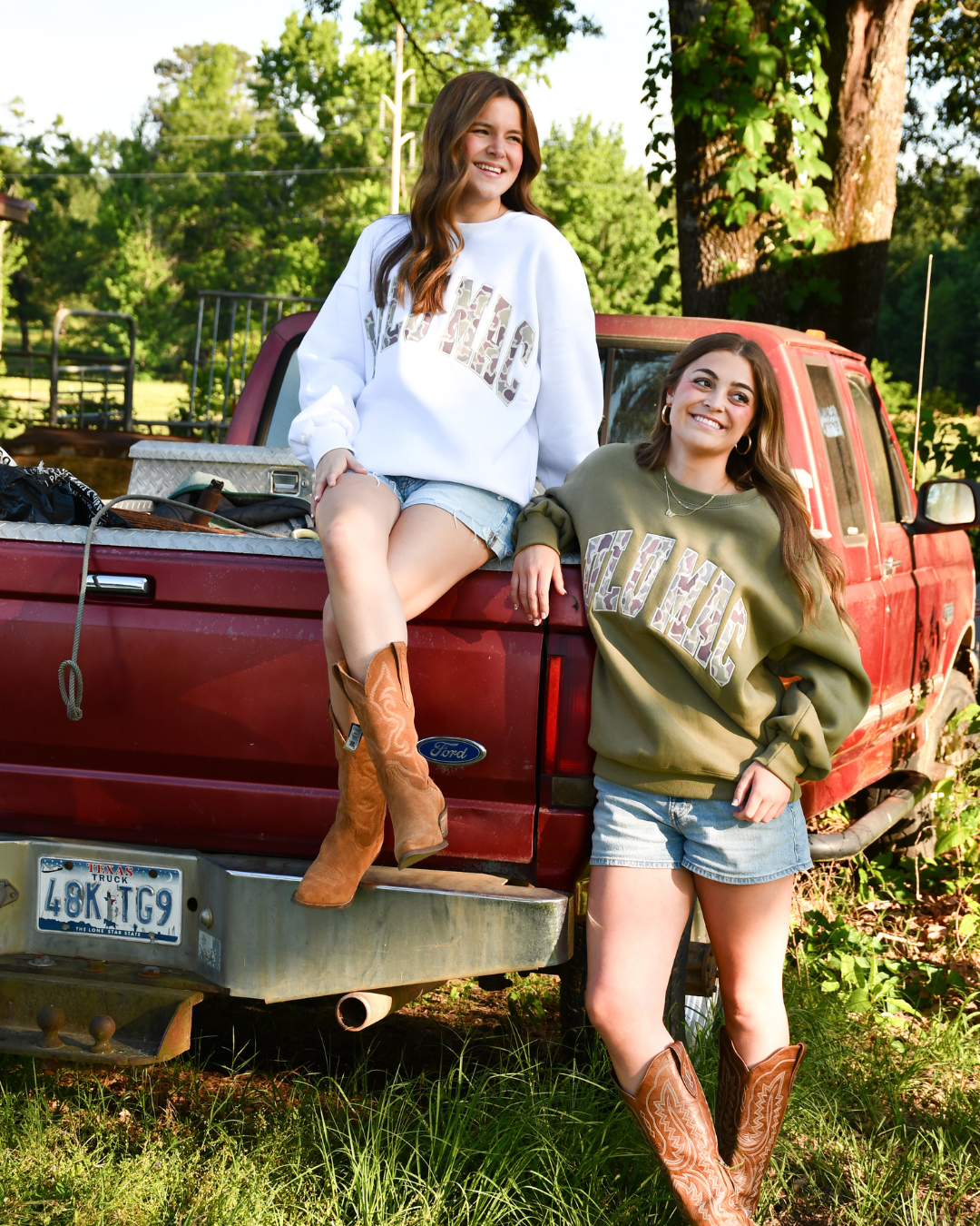 New Lulu Mac Camo Crewneck Colors