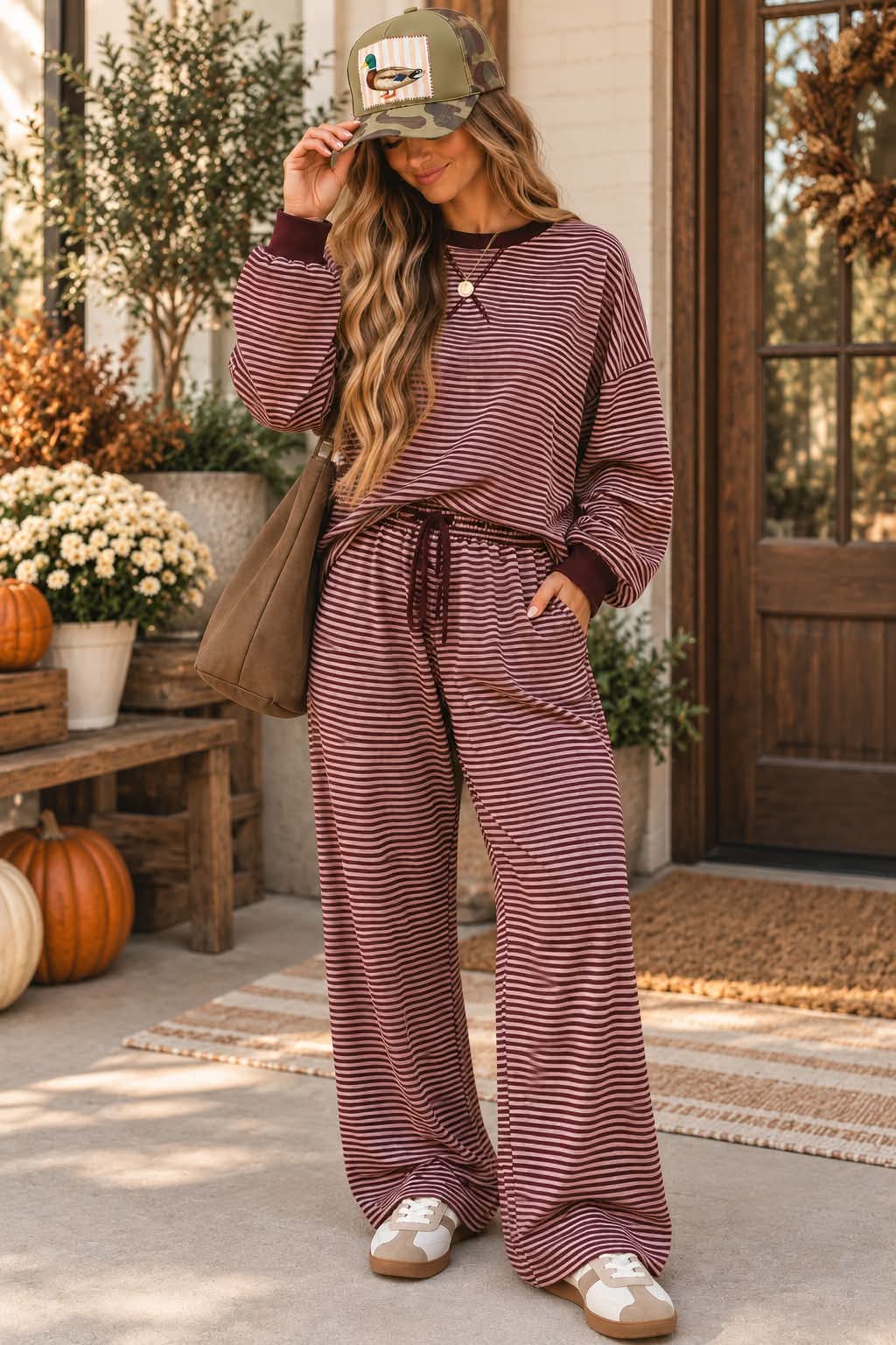 Stripe Two Piece Set