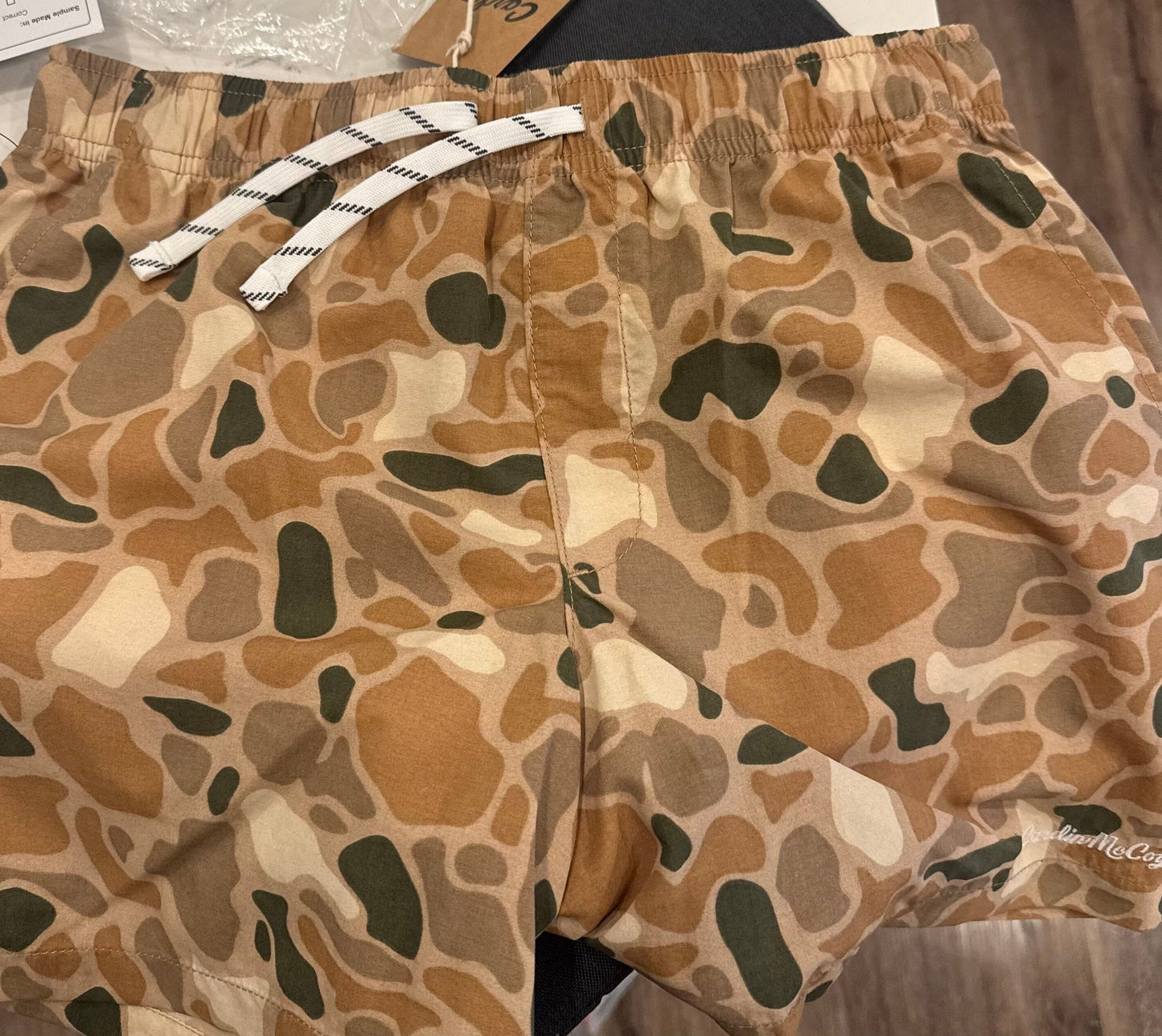 Cardin McCoy Kids' Brown Camo Performance Shorts