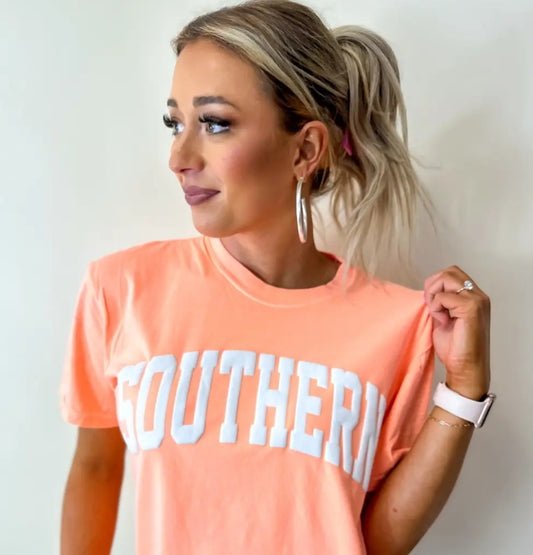 Birdie Southern Neon Cantaloupe Graphic Tee