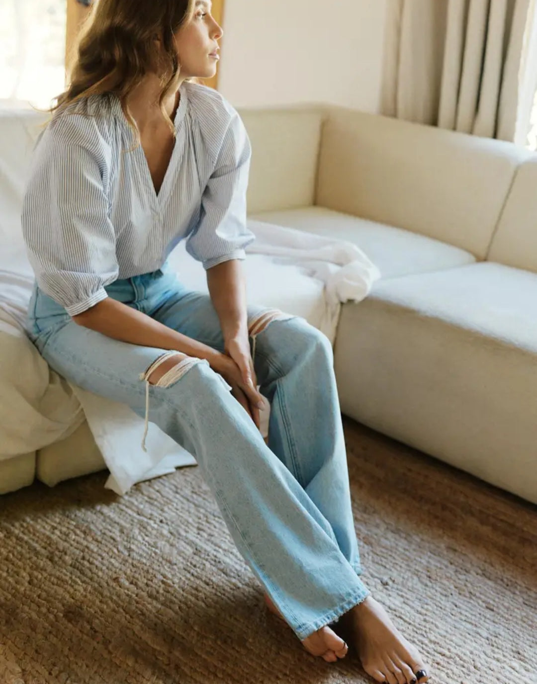 Vervet 90's Vintage Super High Rise Flare Jeans