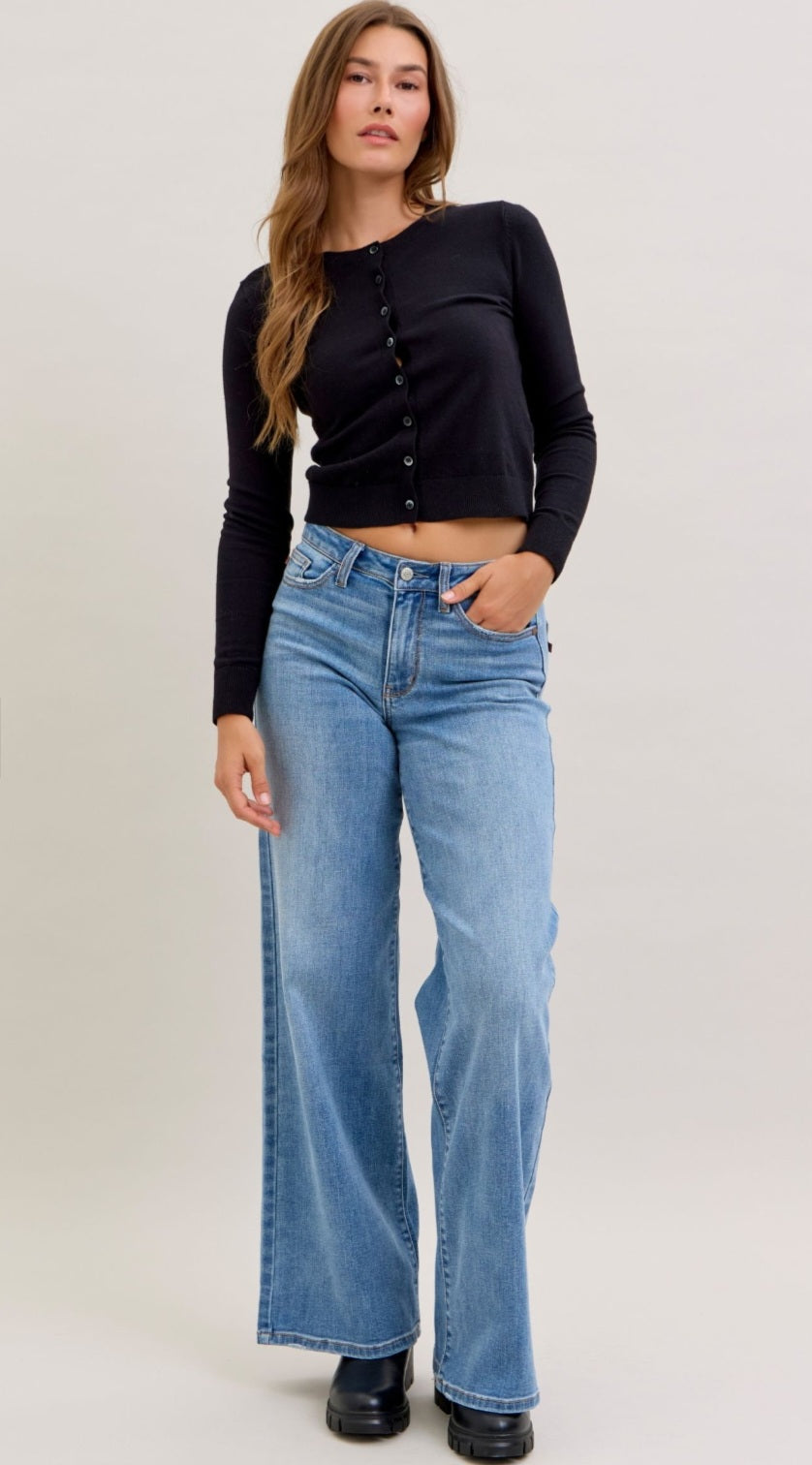 Judy Blue Retro Wide Leg Jean