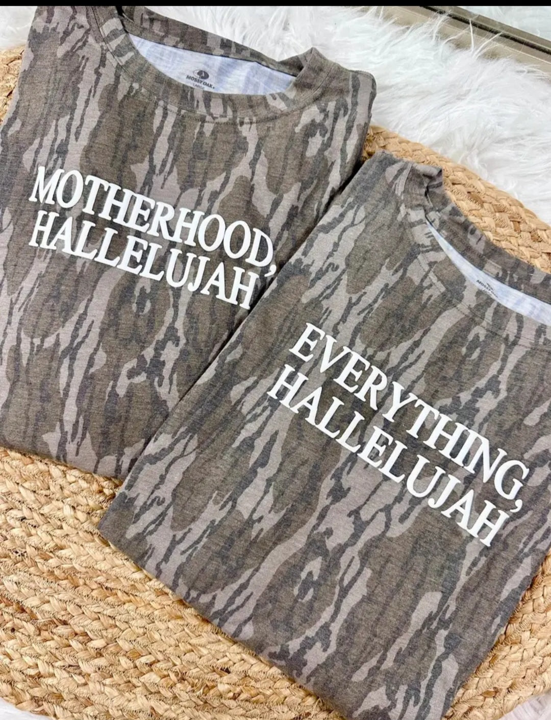 Hallelujah Mossy Oak Tees