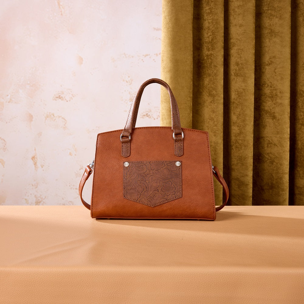 Preorder Wrangler Western Chic Lace with Chain Charm Satchel/Crossbody Bag