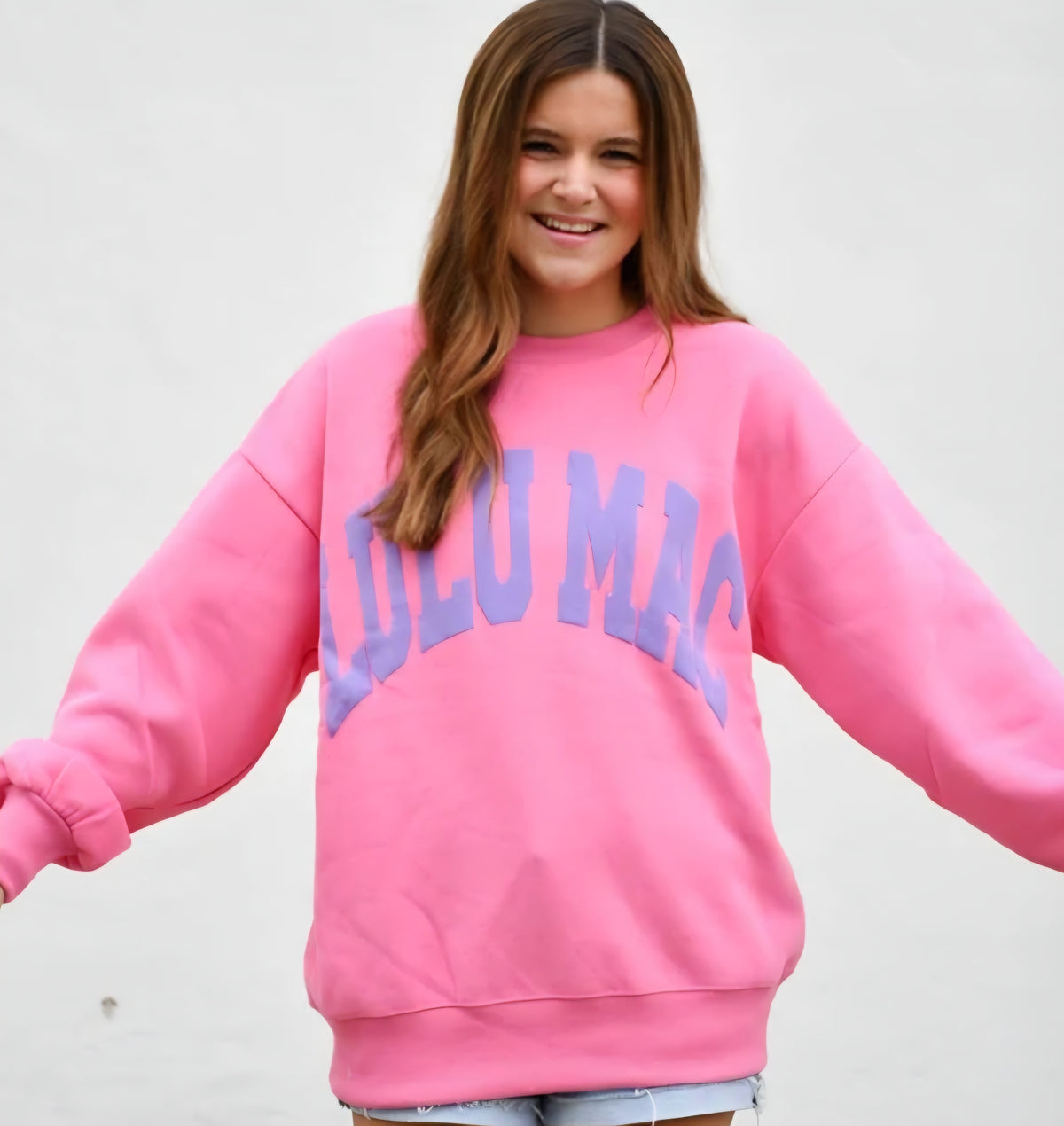 Lulu Mac Pink/Purple Puff Sweatshirt