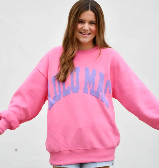 Lulu Mac Pink/Purple Puff Sweatshirt