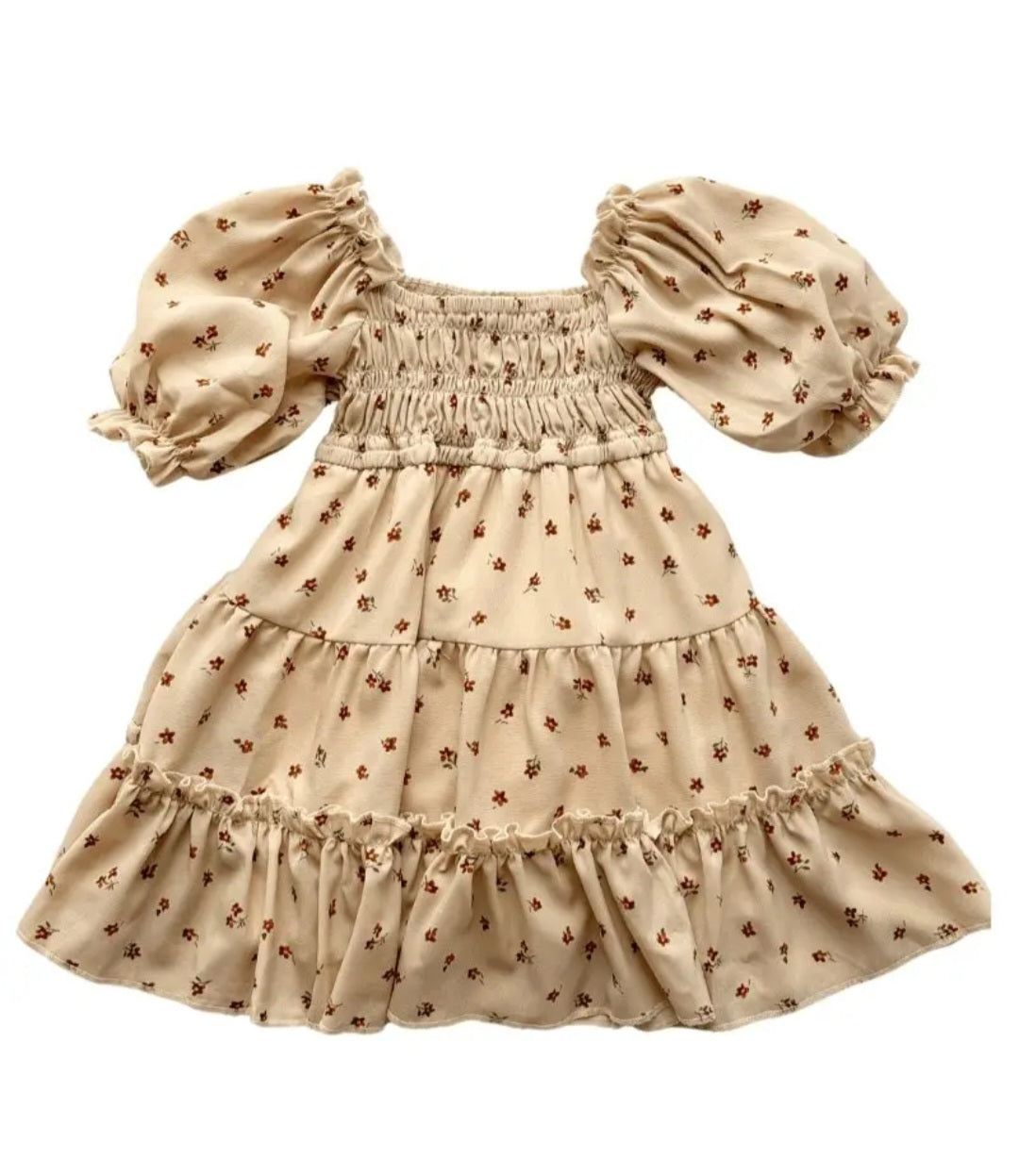 Mommy and Me Dress- Brown Floral - Kid