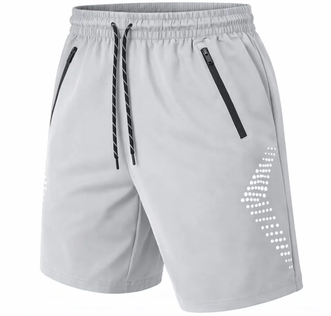 Men's Active Training Shorts with Reflective Trim