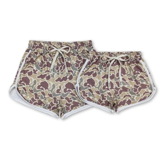Duck Camo Mommy and Me shorts- women