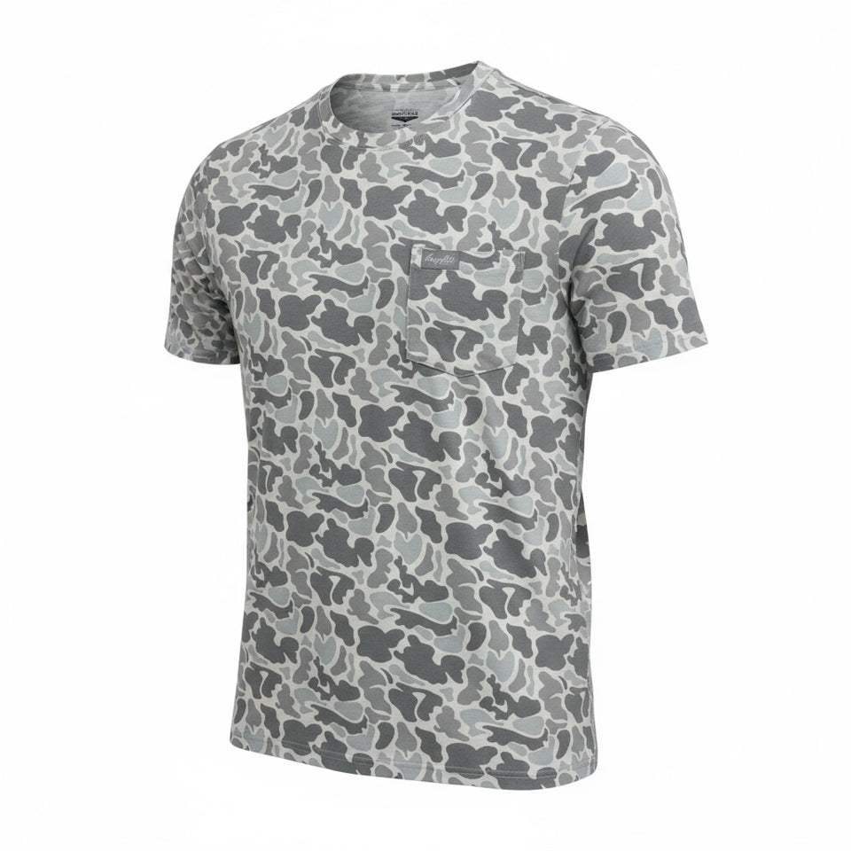 Honey Hole Drift Performance Tee - Rockport Camo