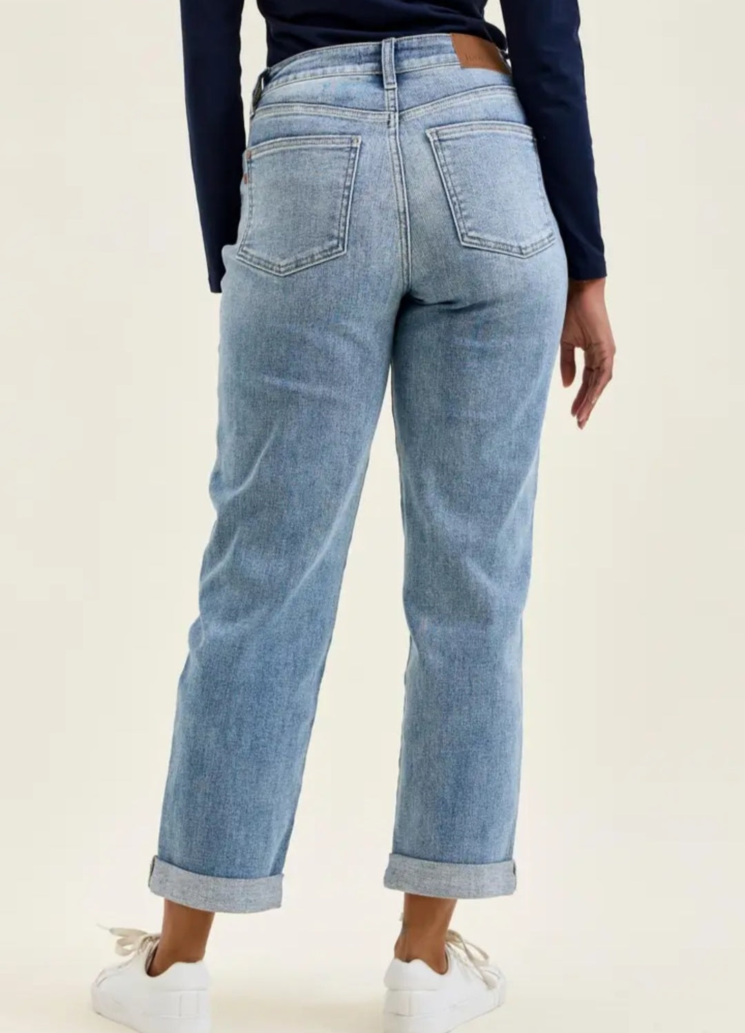 Judy Blue Jeans Boyfriend Lt Iced Indigo