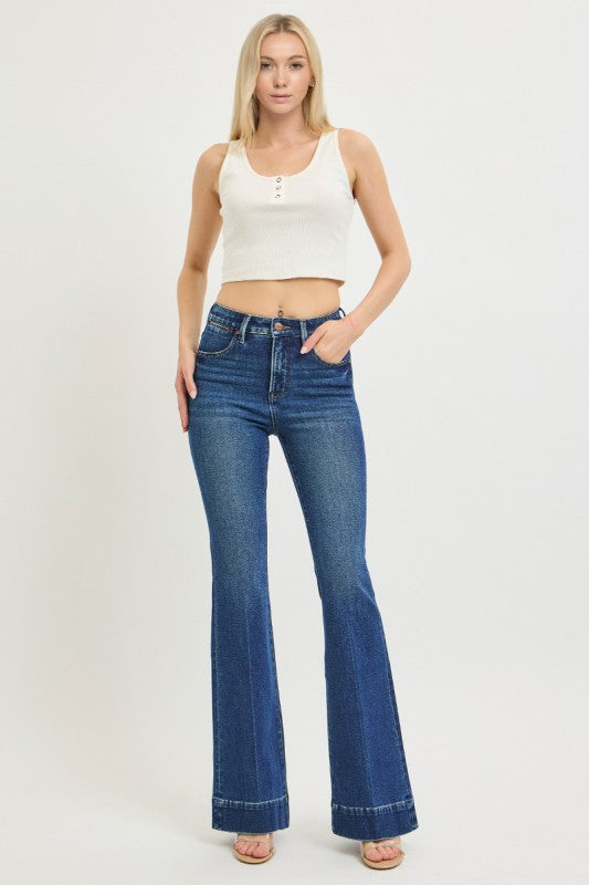 Risen Jeans Tummy Control High Rise Flare Jeans