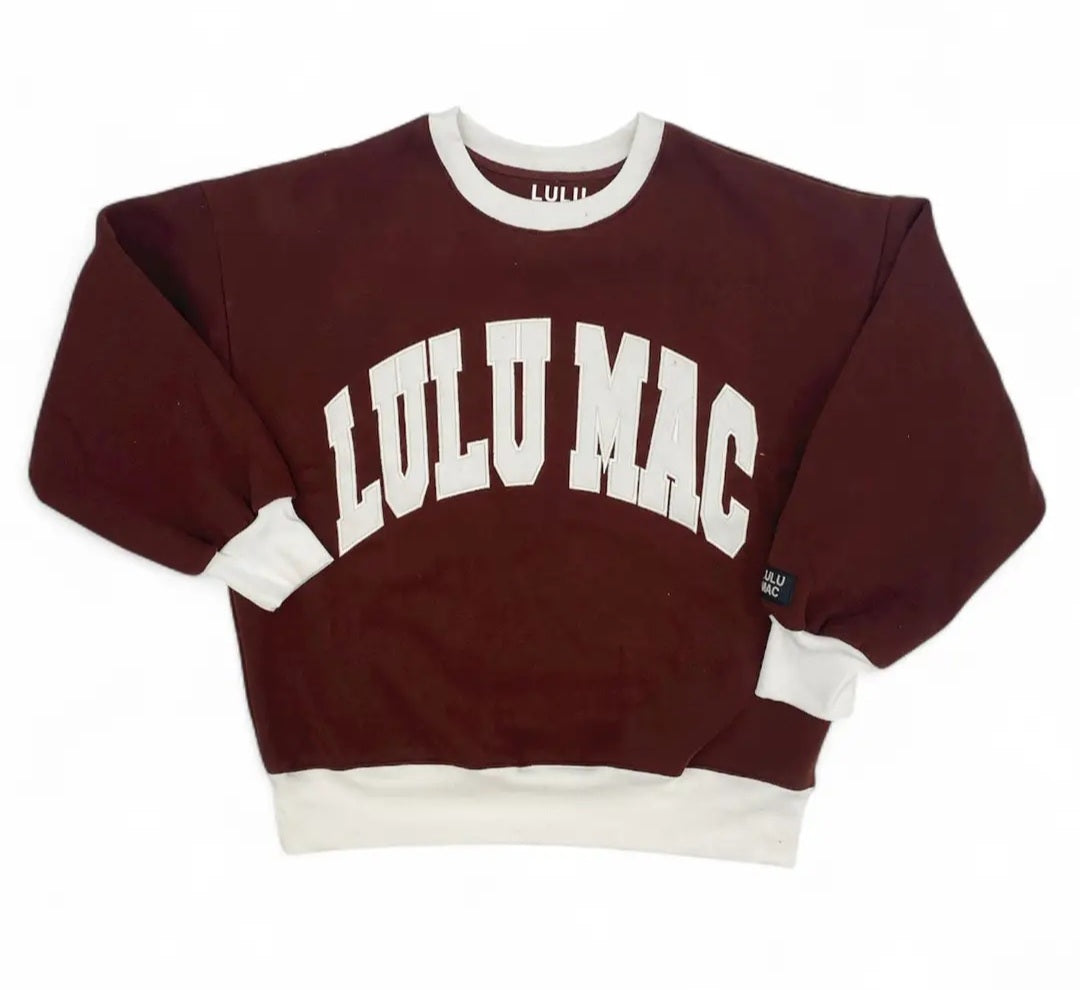 Lulu Mac Color Block Stitch Sweatshirt