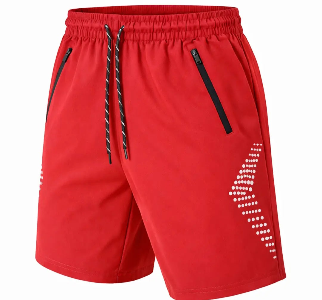 Men's Active Training Shorts with Reflective Trim
