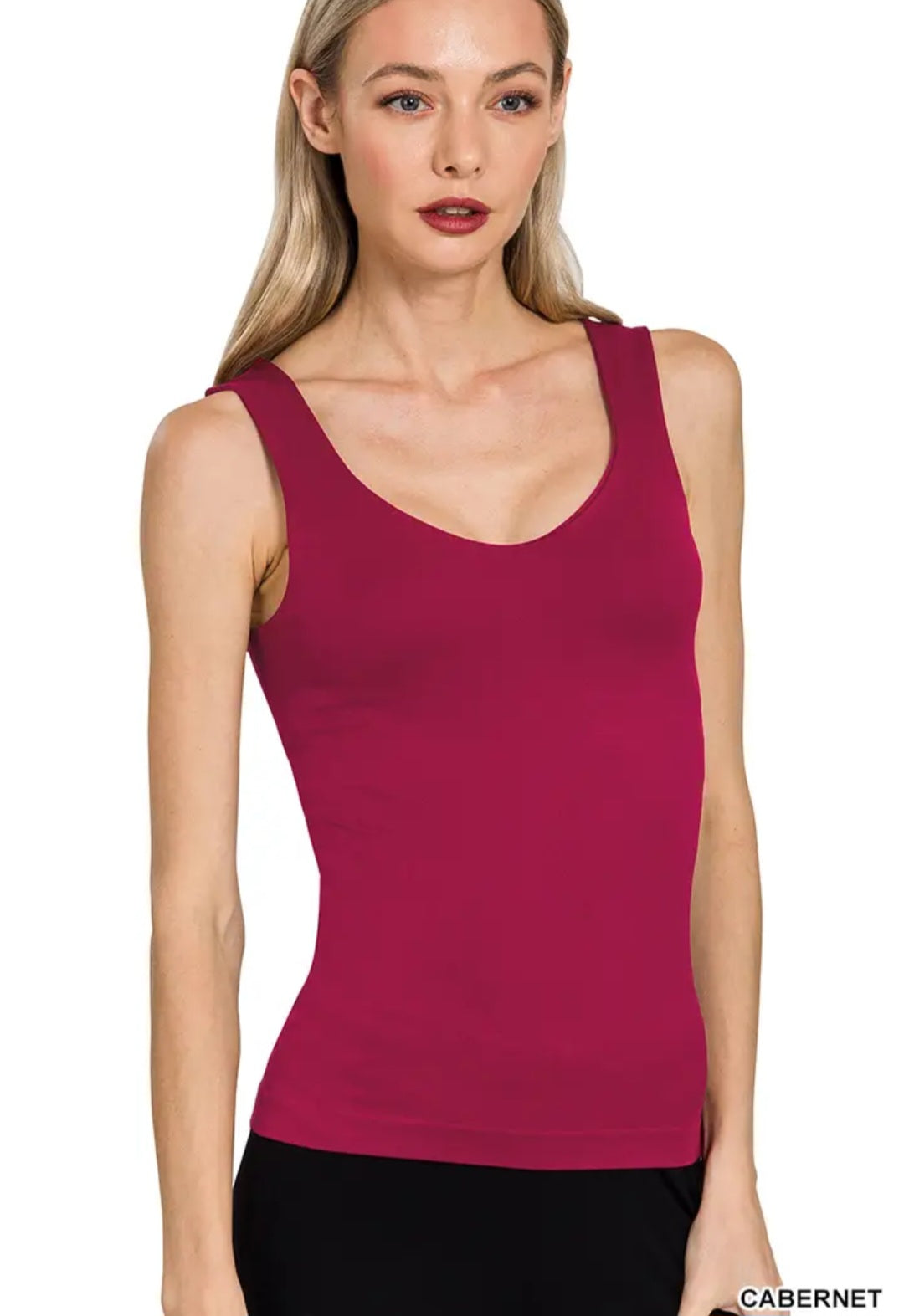 Zenana Seamless Tank Top w/ Built-in Bra