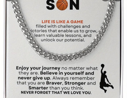 Link Chain Necklace Son Gift