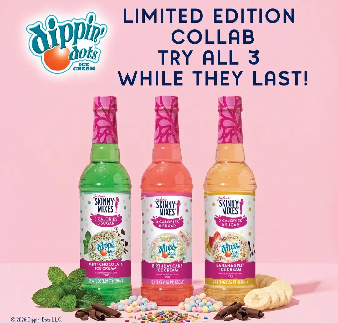 Jordan's Skinny Mixes Limit Time Collab Dippin Dots Preorder