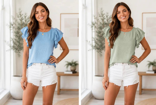 Ruffle Casual Blouse