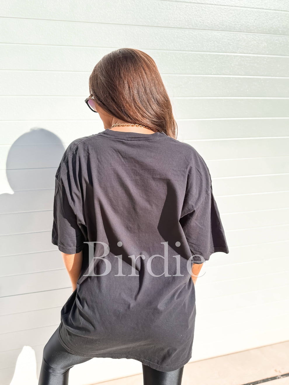 Unbothered Graphic Tee on Black