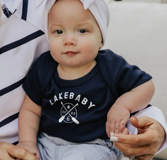 Lakegirl Lakebaby Onesie in Navy