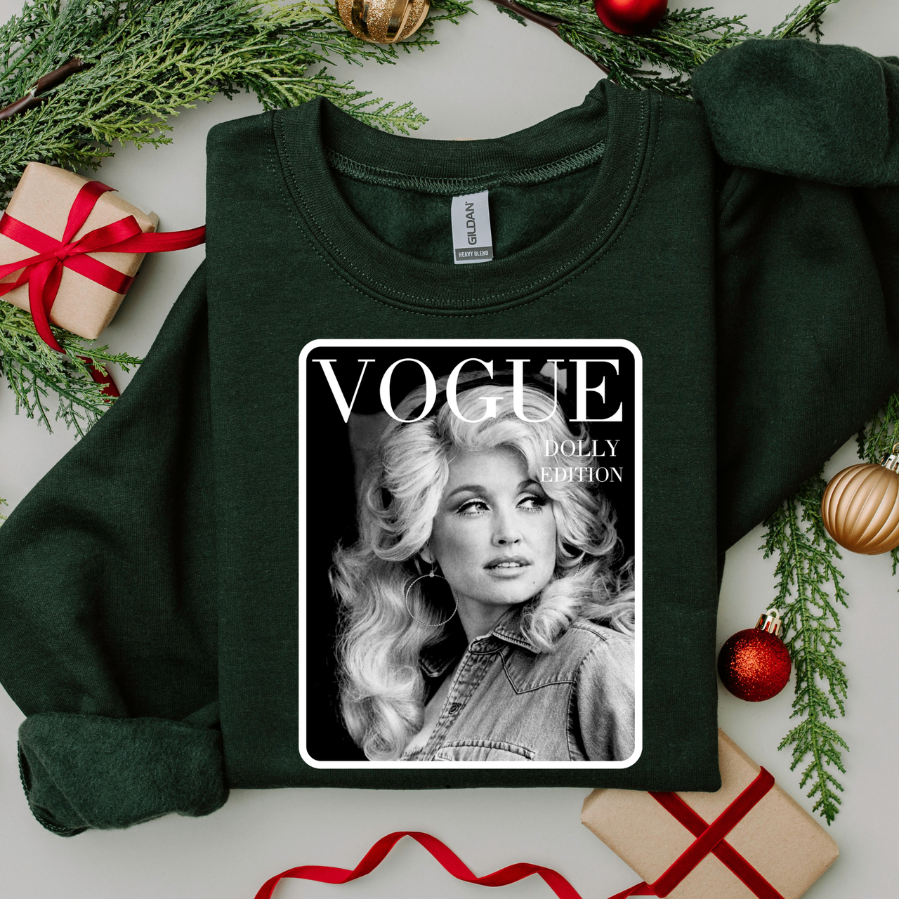 Dolly Vogue Cover Gildan Tee