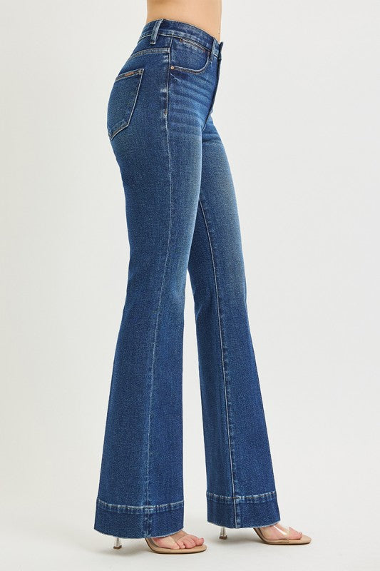 Risen Jeans Tummy Control High Rise Flare Jeans