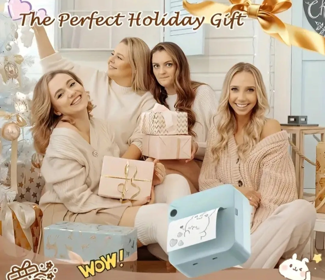 Portable Wireless Thermal Printer with Single Roll Thermal Paper