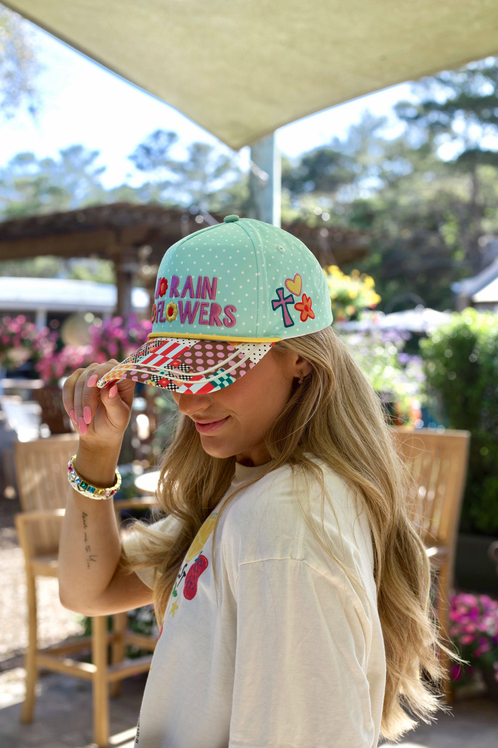 Poppy and Pine No Rain No Flowers Hat