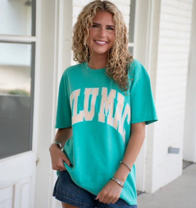 NEW Lulu Mac Polka Dot and Stripes Tee