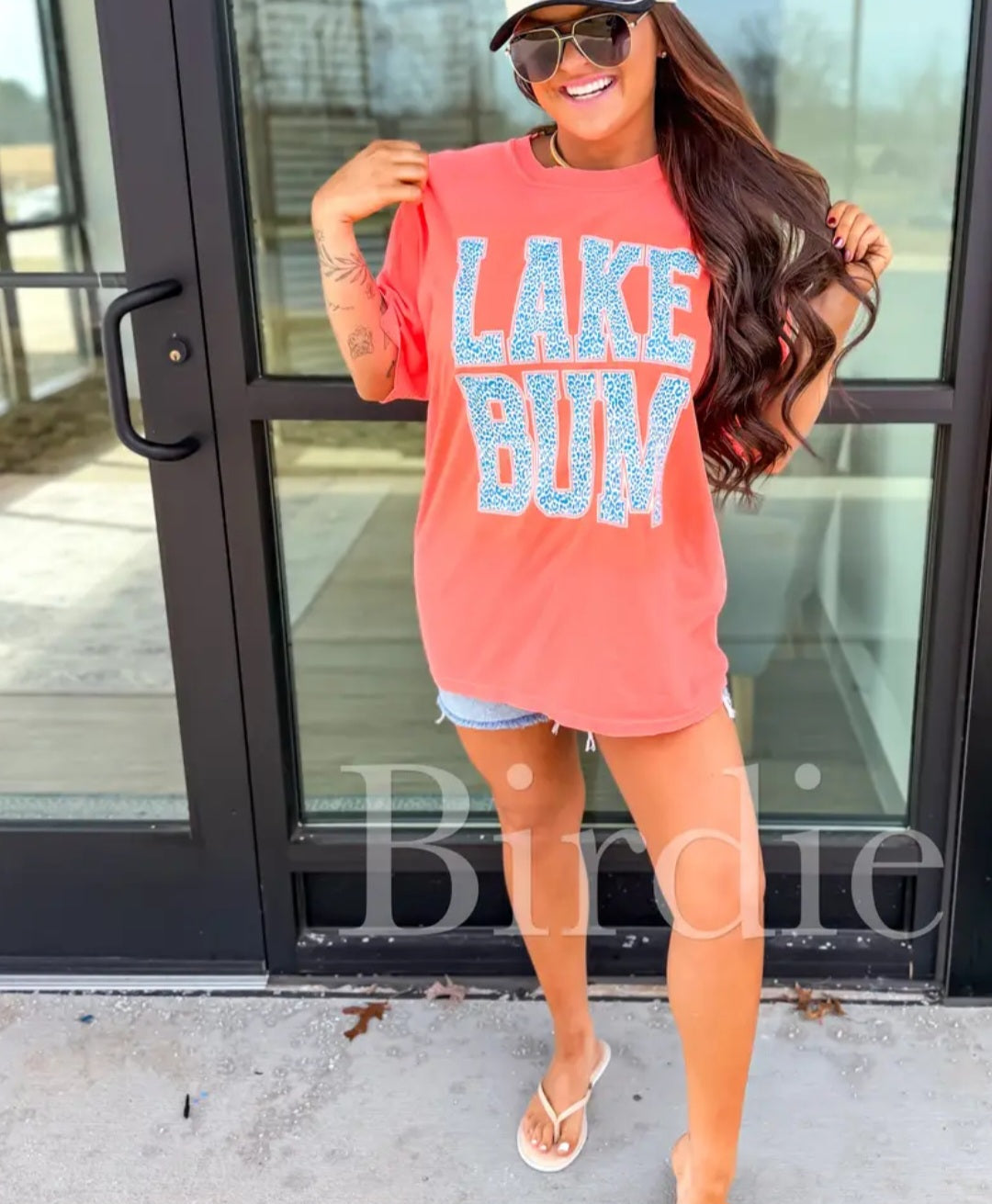 Birdie Leopard Lake Bum Graphic Tee
