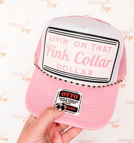 Pink Collar Dollar Hat