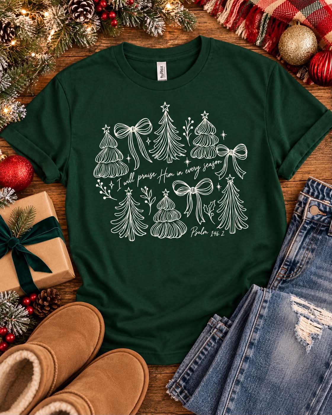 I Will Praise Him Tultex Tee