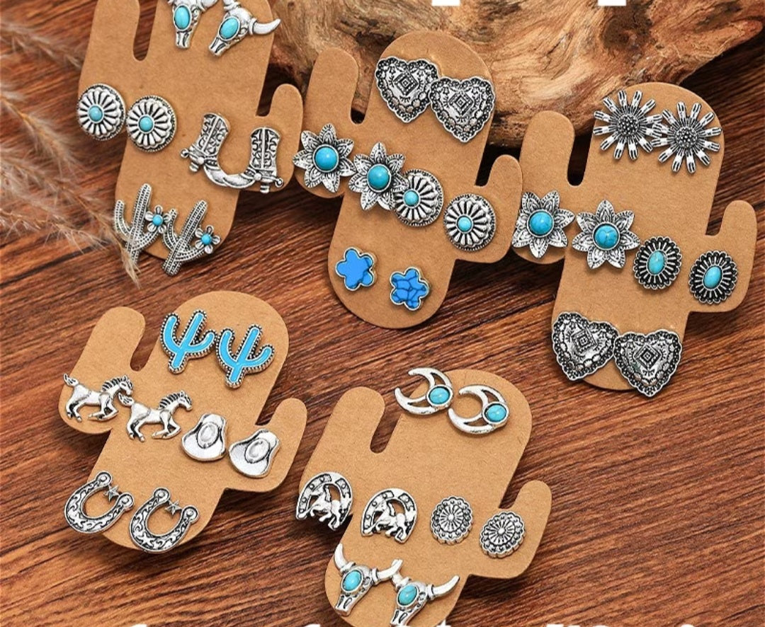 Western Earring Set