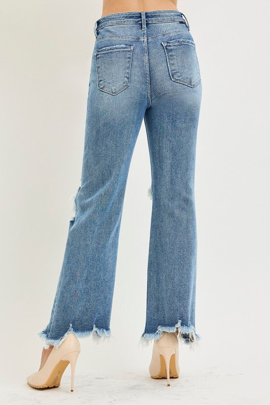 Risen Jeans High Rise Straight Crop Preorder