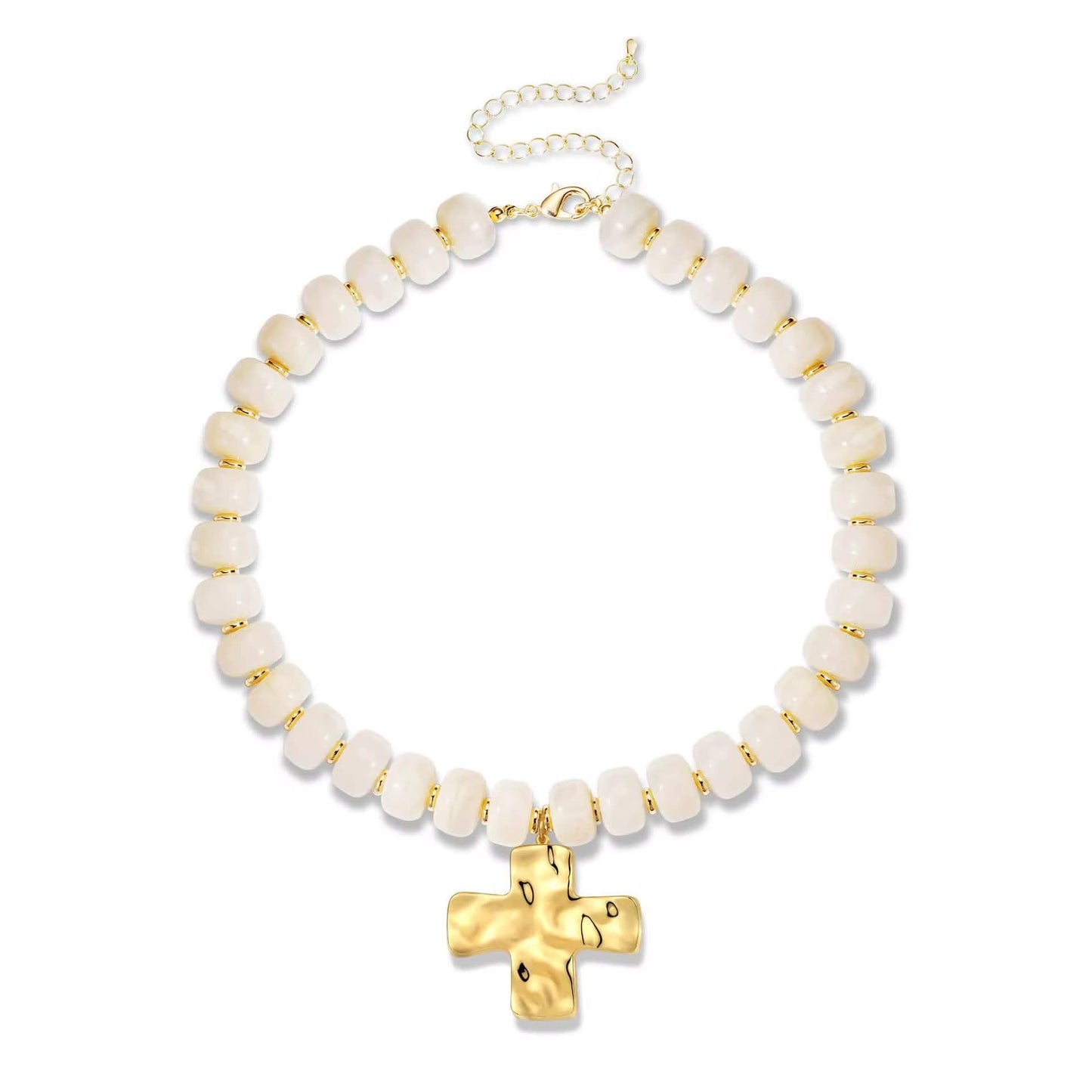Cross Bead Necklace Preorder