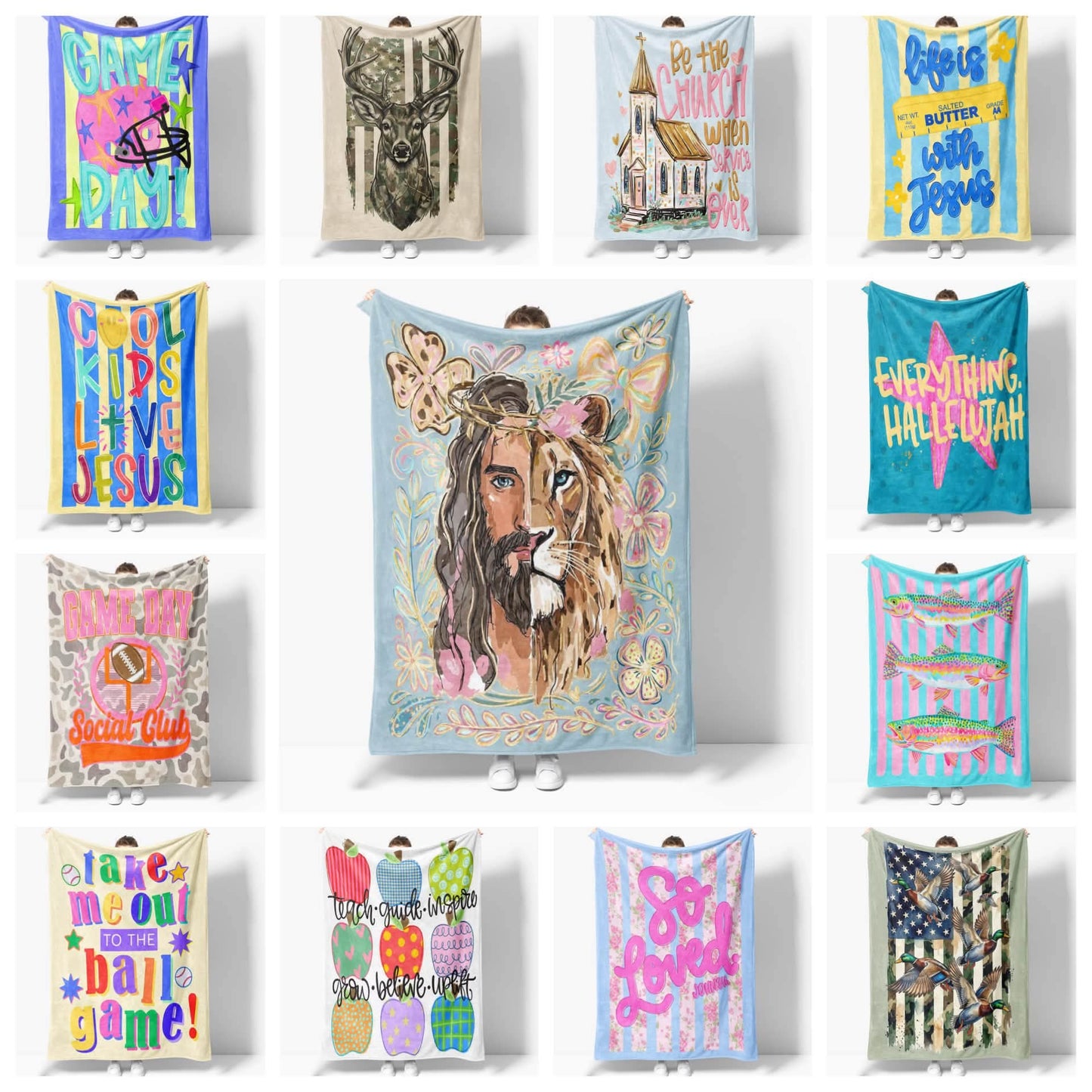 New Full Print Blankets
