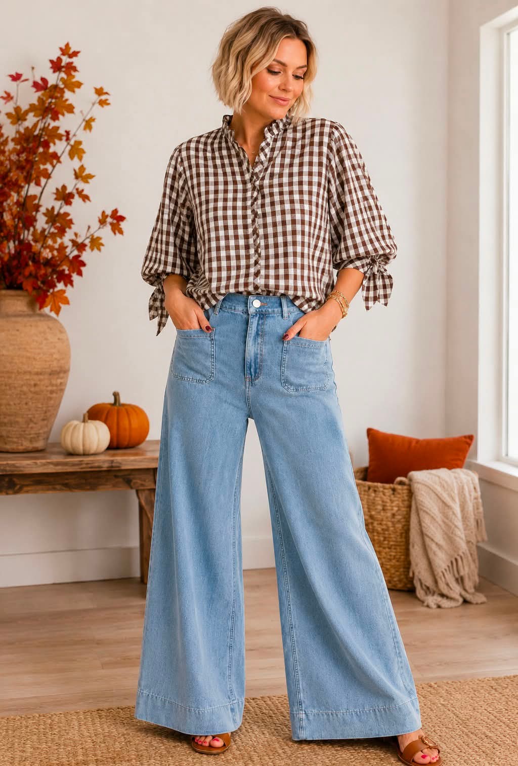 Blue Pocket Denim Jeans