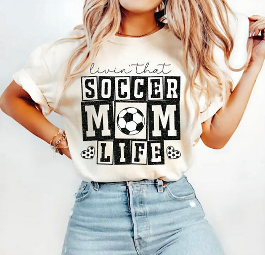 Retro Soccer Mom Shirt, Glitter Soccer Shirt, Soccer Mama