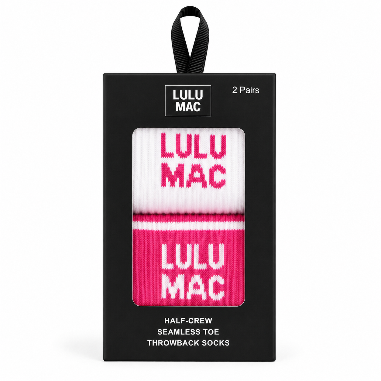 Lulu Mac Socks 2 Pair Box