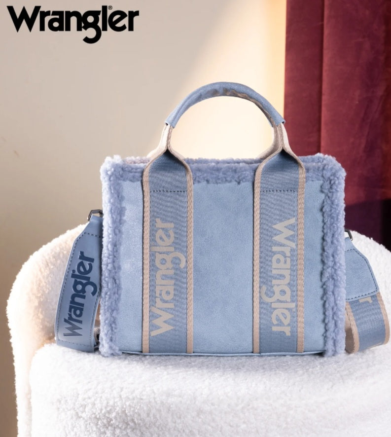 Wrangler Sherpa Small Canvas Tote/Crossbody