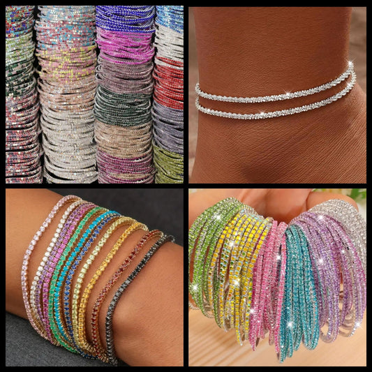 Random Rhinestone Bracelet