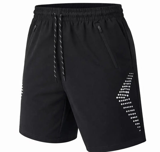 Men's Active Training Shorts with Reflective Trim