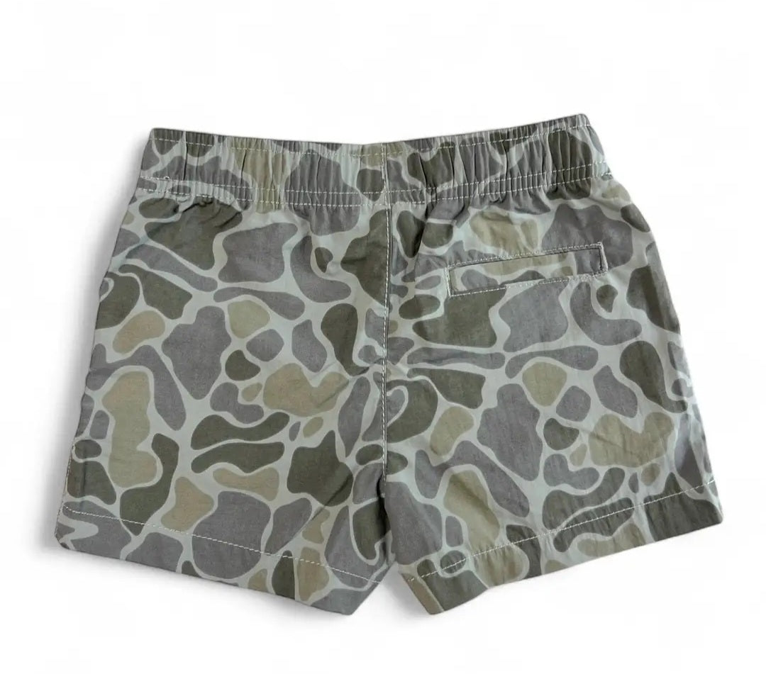 Cardin McCoy Kids' Gray Camo Performance Shorts