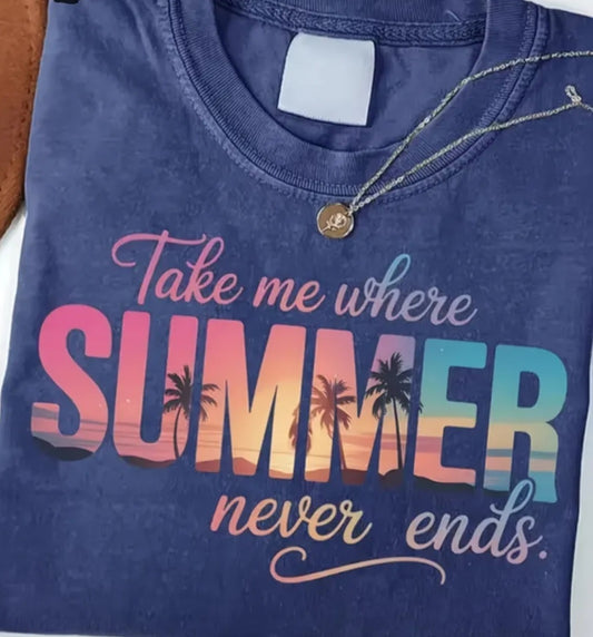Summer Tee- Royal Blue