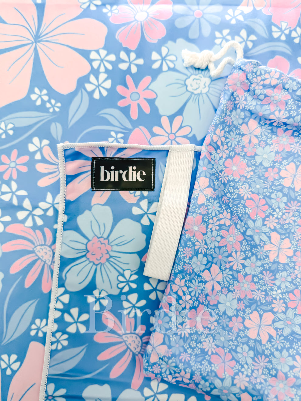 BIRDIE Quick Dry Towel - Bluebell Blush