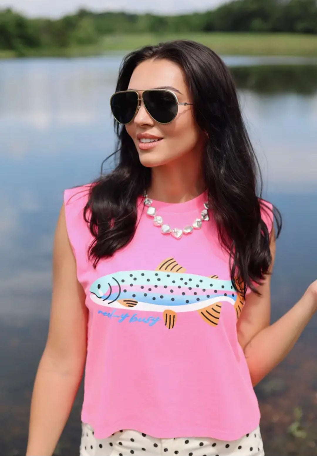 Poppy and Pine Reel Cute Rainbow Trout Tank