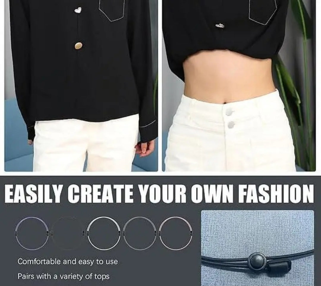 Adjustable Crop Tuck Band