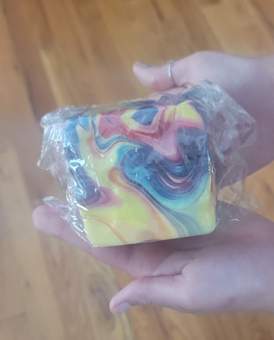 Tie Dye Cheese Squishy
