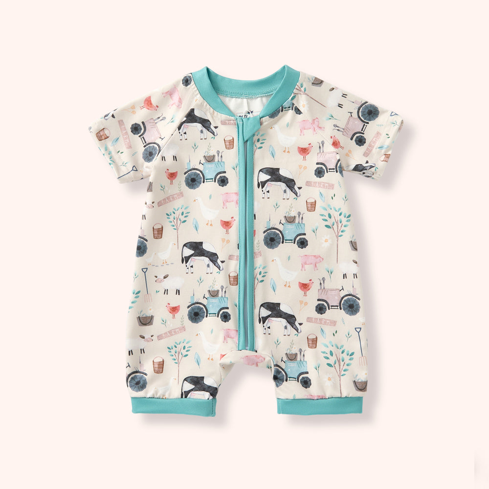 Pete +Lucy Friendly Farmyard - Boy Romper