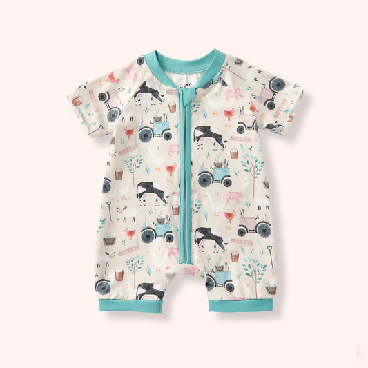 Pete +Lucy Friendly Farmyard - Boy Romper